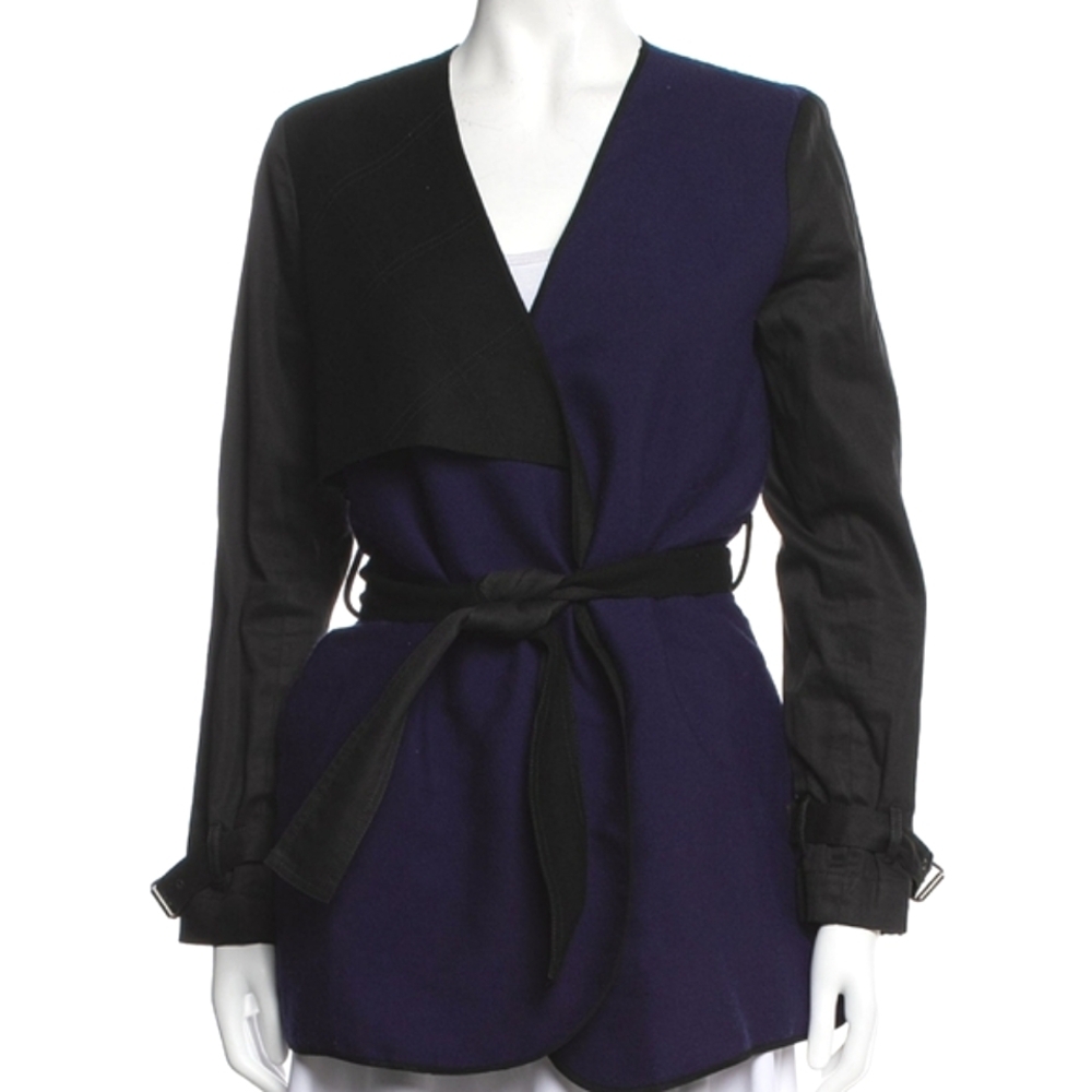 Silk & Virgin Wool Designer Sachin & Babi Color Block Coat